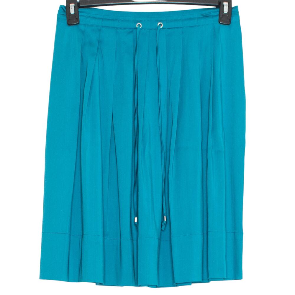NWT LOFT Pleated Skirt Size 4 Blue Schoolgirl Preppy Y2K Office Business Casual